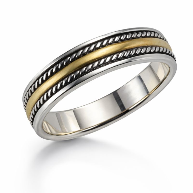 Thin 2-Tone Spinner Ring